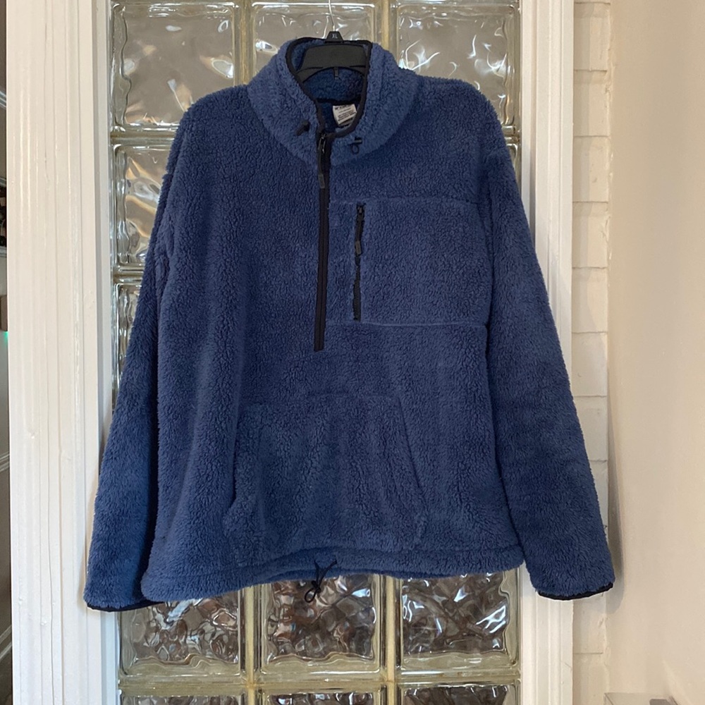 Blue Victoria’s Secret Sherpa Pullover